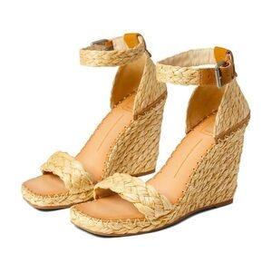 NWOT DOLCE VITA Nilton Wedges Light Natural Raffia 9.5